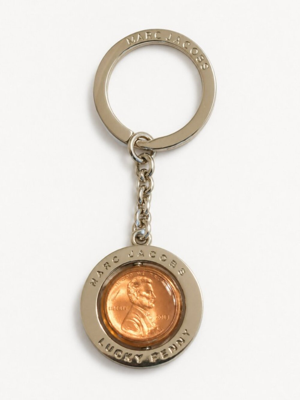Rare Marc Jacobs Lucky Penny Spinning Keychain 2013 Special Items - Picture 3 of 5